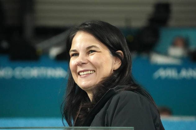 Milano Cortina, 2026 , Winter Olympic Games, Olympische Spiele, Olympia, OS Olympische Winter-Olympische spiele 2026 , Eishockey Frauen, Women s Preliminary Round Deutschland. Japan, Germany-Japan, Milano, Ice hockey, Eishockey Arena Rho Annalena Baerbock Deutschland Politikerin Photocopyright Gladys Chai von der Laage *** Milano Cortina, 2026 , Winter Olympic Games, Olympic Winter Olympic Games 2026 , Ice Hockey Women, Women s Preliminary Round Germany Japan, Germany Japan, Milano, Ice Hockey Arena Rho Annalena Baerbock Germany Politician Photocopyright Gladys Chai von der Laage