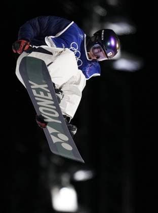 Milan Cortina Olympics: Snowboard Japan s Kira Kimura competes en route to winning the men s snowboard big air gold at the Milan Cortina Olympics at Livigno Snow Park in Livigno, Italy, on Feb. 7, 2026.  A14AA0005254650P