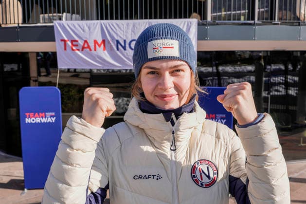 Winter Olympics in Milan Cortina 2026 Val di Fiemme 20260208. Anna Odine Strom during the press conference, PK, Pressekonferenz for the ski jumpers in Predazzo during the Winter Olympics in Milano Cortina 2026. Photo: Terje Pedersen NTB Val di Fiemme Norway EDITORIAL USE ONLY. RESTRICTED USE FOR BETTING COMPANIES Ref:_SPOrVX5c4zLMY0.jpg *** Winter Olympics in Milan Cortina 2026 Val di Fiemme 20260208 Anna Odine Strom during the press conference for the ski jumpers in Predazzo during the Winter Olympics in Milan Cortina 2026 Photo Terje Pedersen NTB Val di Fiemme Norway EDITORIAL USE ONLY RESTRICTED USE FOR BETTING COMPANIES  Copyright: xTerjexPedersenx xNTBx