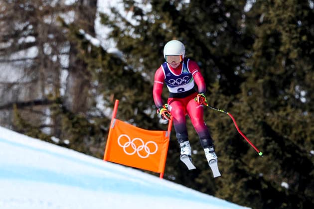 OLYMPICS - Winter Olympic Games, Olympische Spiele, Olympia, OS Milano Cortina 2026 CORTINA D AMPEZZO,ITALY,08.FEB.26 - OLYMPICS, ALPINE SKIING - Winter Olympic Games Milano Cortina 2026, downhill, women. Image shows Ariane Raedler (AUT).  GEPAxpictures xMaticxKlansek