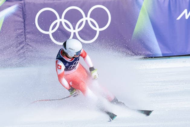 Jasmine Flury (SUI) during the Olympic Winter games, Winterspiele,Spiele, Summer games Milano-Cortina 2026, Alpine Skiing Women s Downhill on February 08, 2026 at Tofane Alpine Skiing Centre in Cortina d Ampezzo, Italy  Copyright: xLucianoxMariaxBisi IPAxSportx xipa-agency.netx xx IPA_71120268 IPA_Agency_IPA71120268