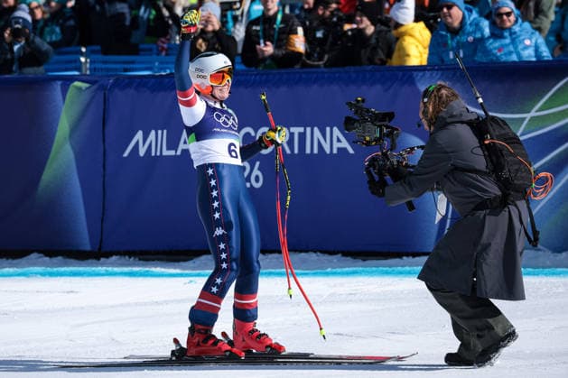GIOCHI OLIMPICI - Olimpiadi Invernali Milano-Cortina 2026 - Alpine Skiing Women s Downhill Breezy Johnson (USA) during the Olympic Winter games, Winterspiele,Spiele, Summer games Milano-Cortina 2026, Alpine Skiing Women s Downhill on February 08, 2026 at Tofane Alpine Skiing Centre in Cortina d Ampezzo, Italy Cortina D Ampezzo Italy  Copyright: xIPAxSport ABACAx