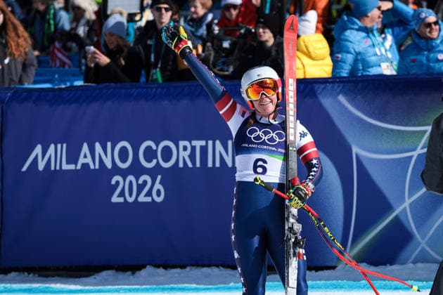 GIOCHI OLIMPICI - Olimpiadi Invernali Milano-Cortina 2026 - Alpine Skiing Women s Downhill Breezy Johnson (USA) during the Olympic Winter games, Winterspiele,Spiele, Summer games Milano-Cortina 2026, Alpine Skiing Women s Downhill on February 08, 2026 at Tofane Alpine Skiing Centre in Cortina d Ampezzo, Italy Cortina D Ampezzo Italy  Copyright: xIPAxSport ABACAx