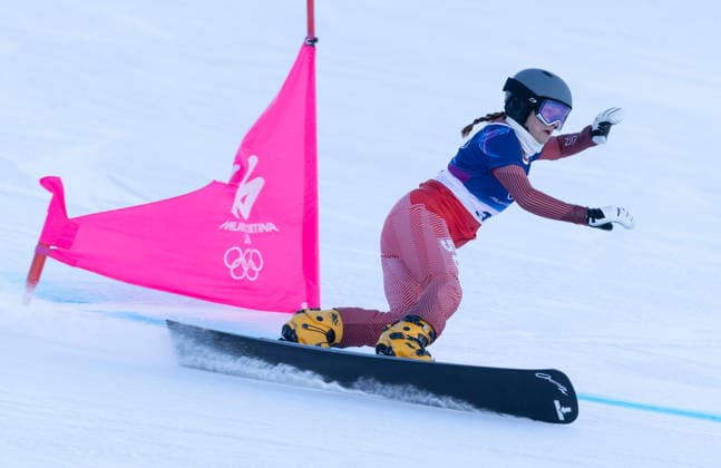 OLYMPICS - Winter Olympic Games, Olympische Spiele, Olympia, OS Milano Cortina 2026 LIVIGNO,ITALY,08.FEB.26 - OLYMPICS, SNOWBOARD - Winter Olympic Games Milano Cortina 2026, Parallel Giant Slalom, Flurina Neva Baetschi (SUI). qualification, women, men. Image shows  GEPAxpictures xWolfgangxGrebien