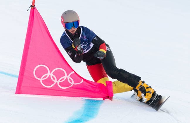 OLYMPICS - Winter Olympic Games, Olympische Spiele, Olympia, OS Milano Cortina 2026 LIVIGNO,ITALY,08.FEB.26 - OLYMPICS, SNOWBOARD - Winter Olympic Games Milano Cortina 2026, Parallel Giant Slalom, Mathilda Scheid (GER). qualification, women, men. Image shows  GEPAxpictures xWolfgangxGrebien