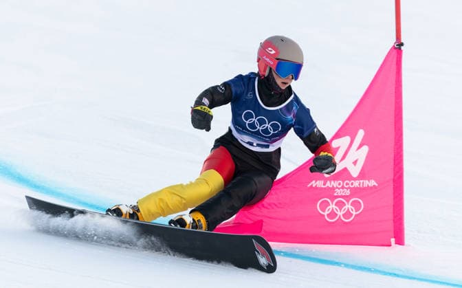 OLYMPICS - Winter Olympic Games, Olympische Spiele, Olympia, OS Milano Cortina 2026 LIVIGNO,ITALY,08.FEB.26 - OLYMPICS, SNOWBOARD - Winter Olympic Games Milano Cortina 2026, Parallel Giant Slalom, Mathilda Scheid (GER). qualification, women, men. Image shows  GEPAxpictures xWolfgangxGrebien