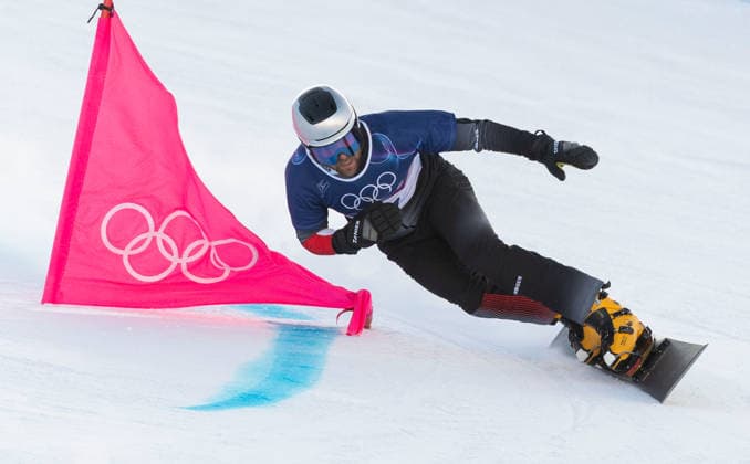 OLYMPICS - Winter Olympic Games, Olympische Spiele, Olympia, OS Milano Cortina 2026 LIVIGNO,ITALY,08.FEB.26 - OLYMPICS, SNOWBOARD - Winter Olympic Games Milano Cortina 2026, Parallel Giant Slalom, Benjamin Karl (AUT). qualification, women, men. Image shows  GEPAxpictures xWolfgangxGrebien