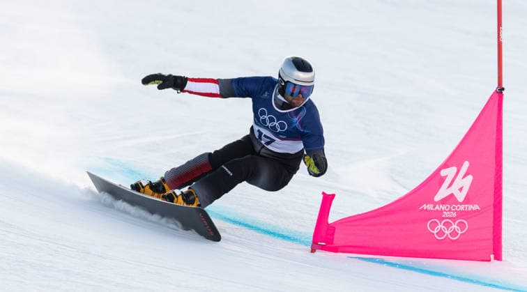 OLYMPICS - Winter Olympic Games, Olympische Spiele, Olympia, OS Milano Cortina 2026 LIVIGNO,ITALY,08.FEB.26 - OLYMPICS, SNOWBOARD - Winter Olympic Games Milano Cortina 2026, Parallel Giant Slalom, Benjamin Karl (AUT). qualification, women, men. Image shows  GEPAxpictures xWolfgangxGrebien