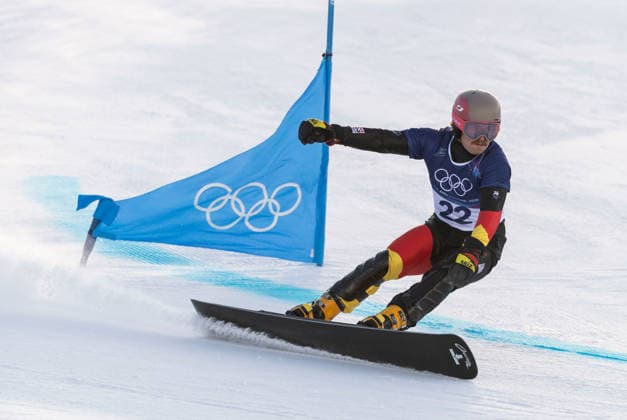 OLYMPICS - Winter Olympic Games, Olympische Spiele, Olympia, OS Milano Cortina 2026 LIVIGNO,ITALY,08.FEB.26 - OLYMPICS, SNOWBOARD - Winter Olympic Games Milano Cortina 2026, Parallel Giant Slalom, Elias Huber (GER). qualification, women, men. Image shows  GEPAxpictures xWolfgangxGrebien