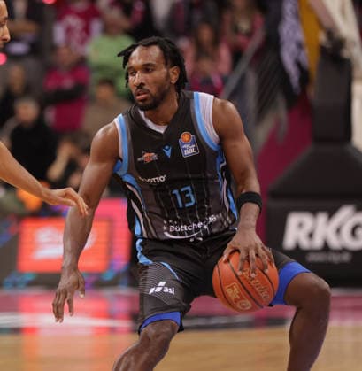 Keith Braxton Jr. (Jena), Telekom Baskets Bonn vs Science City Jena, easyCredit BBL, Matchday 19, Telekom Dome Bonn, 7 February 2026.