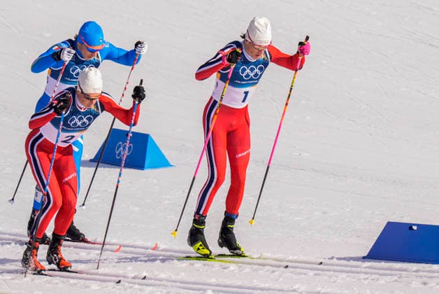 Winter Olympics in Milan Cortina 2026 Val di Fiemme, Italy 20260208. Harald ostberg Amundsen from Norway and Johannes Hosflot Klaebo from Norway during the men s cross-country 20 km Skiathlon at Lago di Tesero during the Winter Olympics in Milano Cortina 2026. Photo: Terje Pedersen NTB Val di Fiemme Italy EDITORIAL USE ONLY. RESTRICTED USE FOR BETTING COMPANIES Ref:_SPOd4pYyFLtlBg.jpg *** Winter Olympics in Milan Cortina 2026 Val di Fiemme, Italy 20260208 Harald ostberg Amundsen from Norway and Johannes Hosflot Klaebo from Norway during the men s cross country 20 km Skiathlon at Lago di Tesero during the Winter Olympics in Milano Cortina 2026 Photo Terje Pedersen NTB Val di Fiemme Italy EDITORIAL USE ONLY RESTRICTED USE FOR BETTING COMPANIES  Copyright: xTerjexPedersenx xNTBx