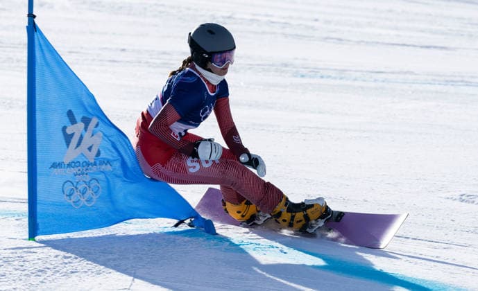 OLYMPICS - Winter Olympic Games, Olympische Spiele, Olympia, OS Milano Cortina 2026 LIVIGNO,ITALY,08.FEB.26 - OLYMPICS, SNOWBOARD - Winter Olympic Games Milano Cortina 2026, Parallel Giant Slalom, Flurina Neva Baetschi (SUI). qualification, women, men. Image shows  GEPAxpictures xWolfgangxGrebien