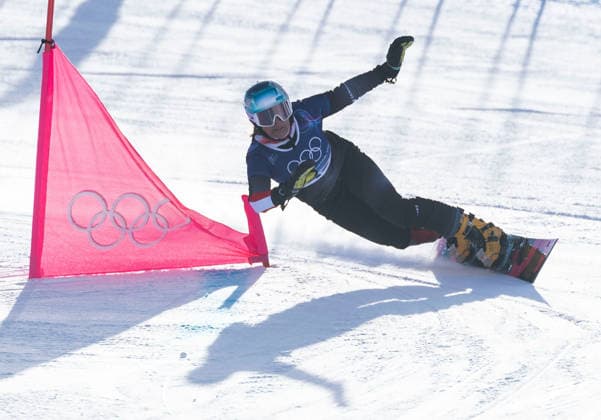 OLYMPICS - Winter Olympic Games, Olympische Spiele, Olympia, OS Milano Cortina 2026 LIVIGNO,ITALY,08.FEB.26 - OLYMPICS, SNOWBOARD - Winter Olympic Games Milano Cortina 2026, Parallel Giant Slalom, Claudia Riegler (AUT). qualification, women, men. Image shows  GEPAxpictures xWolfgangxGrebien