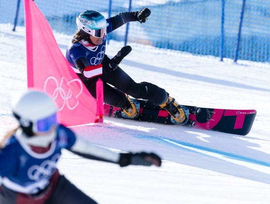 OLYMPICS - Winter Olympic Games, Olympische Spiele, Olympia, OS Milano Cortina 2026 LIVIGNO,ITALY,08.FEB.26 - OLYMPICS, SNOWBOARD - Winter Olympic Games Milano Cortina 2026, Parallel Giant Slalom, Claudia Riegler (AUT). qualification, women, men. Image shows  GEPAxpictures xWolfgangxGrebien