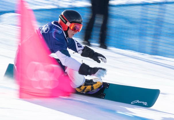 OLYMPICS - Winter Olympic Games, Olympische Spiele, Olympia, OS Milano Cortina 2026 LIVIGNO,ITALY,08.FEB.26 - OLYMPICS, SNOWBOARD - Winter Olympic Games Milano Cortina 2026, Parallel Giant Slalom, Alexander Krashniak (BUL). qualification, women, men. Image shows  GEPAxpictures xWolfgangxGrebien