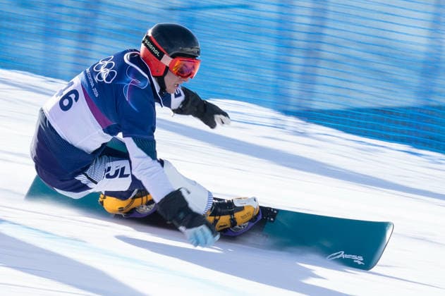 OLYMPICS - Winter Olympic Games, Olympische Spiele, Olympia, OS Milano Cortina 2026 LIVIGNO,ITALY,08.FEB.26 - OLYMPICS, SNOWBOARD - Winter Olympic Games Milano Cortina 2026, Parallel Giant Slalom, Alexander Krashniak (BUL). qualification, women, men. Image shows  GEPAxpictures xWolfgangxGrebien