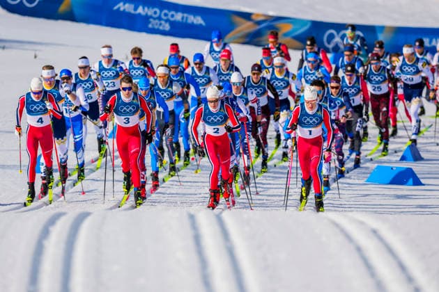Winter Olympics in Milan Cortina 2026 Val di Fiemme, Italy 20260208. Martin Lowstrom Nyenget from Norway, Mattis Stenshagen from Norway, Harald ostberg Amundsen from Norway and Johannes Hosflot Klaebo from Norway during the men s cross-country 20 km Skiathlon at Lago di Tesero during the Winter Olympics in Milano Cortina 2026. Photo: Lise Aserud NTB Val di Fiemme Italy EDITORIAL USE ONLY. RESTRICTED USE FOR BETTING COMPANIES Ref:_SPOicEd6vq7R1c.jpg *** Winter Olympics in Milan Cortina 2026 Val di Fiemme, Italy 20260208 Martin Lowstrom Nyenget from Norway, Mattis Stenshagen from Norway, Harald ostberg Amundsen from Norway and Johannes Hosflot Klaebo from Norway during the men s cross country 20 km Skiathlon at Lago di Tesero during the Winter Olympics in Milano Cortina 2026 Photo Lise Aserud NTB Val di Fiemme Italy EDITORIAL USE ONLY RESTRICTED USE FOR BETTING COMPANIES  Copyright: xLisexAserudx xNTBx