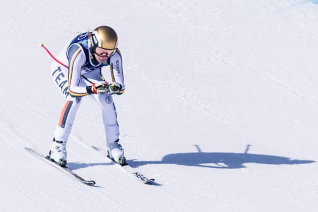 CORTINA, ITALY - FEBRUARY 8: Emma Aicher (Germany) during the Alpine Skiing Women™s Downhill at the Milano Cortina 2026 Olympics at Tofane Alpine Skiing Centre on day 3 of the Milano Cortina 2026 Olympics on February 8, 2026 in Cortina, Italy. Editorial use only. Venezia Italy Copyright: xSteffiexWunderlx