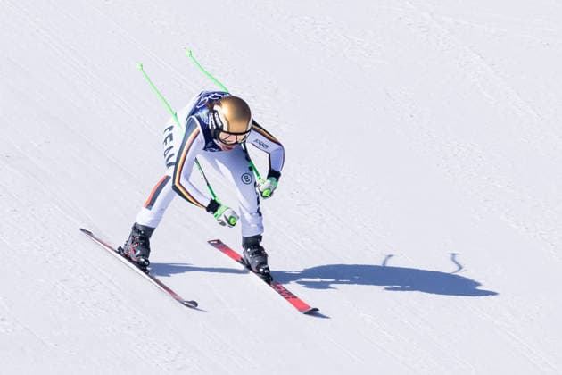 CORTINA, ITALY - FEBRUARY 8: Kira Weidle-Winkelmann (Germany) during the Alpine Skiing Women™s Downhill at the Milano Cortina 2026 Olympics at Tofane Alpine Skiing Centre on day 3 of the Milano Cortina 2026 Olympics on February 8, 2026 in Cortina, Italy. Editorial use only. Venezia Italy Copyright: xSteffiexWunderlx