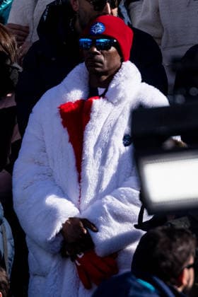 CORTINA, ITALY - FEBRUARY 8: Snoop Dogg during the Alpine Skiing Women™s Downhill at the Milano Cortina 2026 Olympics at Tofane Alpine Skiing Centre on day 3 of the Milano Cortina 2026 Olympics on February 8, 2026 in Cortina, Italy. Editorial use only. Venezia Italy Copyright: xSteffiexWunderlx