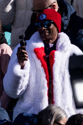 CORTINA, ITALY - FEBRUARY 8: Snoop Dogg during the Alpine Skiing Women™s Downhill at the Milano Cortina 2026 Olympics at Tofane Alpine Skiing Centre on day 3 of the Milano Cortina 2026 Olympics on February 8, 2026 in Cortina, Italy. Editorial use only. Venezia Italy Copyright: xSteffiexWunderlx