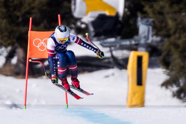 CORTINA, ITALY - FEBRUARY 8: Breezy Johnson (USA) during the Alpine Skiing Women™s Downhill at the Milano Cortina 2026 Olympics at Tofane Alpine Skiing Centre on day 3 of the Milano Cortina 2026 Olympics on February 8, 2026 in Cortina, Italy. Editorial use only. Venezia Italy Copyright: xSteffiexWunderlx
