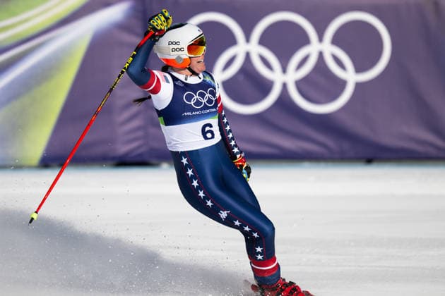 260208 Breezy Johnson of USA celebrates during in women s alpine skiing downhill during day 2 of the 2026 Winter Olympics on February 8, 2026 in Cortina. Photo: Jon Olav Nesvold BILDBYRAN COP 217 JM0784 bbeng alpint alpine skiing Olympic Games, Olympische Spiele, Olympia, OS olympics winter olympics os ol olympiska spel vinter-os olympiske leker milano cortina 2026 milan cortina 2026 milano cortina 2026 olympic games milano cortina 2026 winter olympic games milano cortina-os milano cortina-ol vinter-ol störtlopp downhill dam jubel *** 260208 Breezy Johnson of USA celebrates during in women s alpine skiing downhill during day 2 of the 2026 Winter Olympics on February 8, 2026 in Cortina Photo Jon Olav Nesvold BILDBYRAN COP 217 JM0784 bbeng alpine alpine skiing olympic games olympics winter olympics os ol olympiska spel vinter os olympiske leker milano cortina 2026 milan cortina 2026 milano cortina 2026 olympic games milano cortina 2026 winter olympic games milano cortina os milano cortina ol vinter ol störtlopp downhill dam jubel  Copyright: JONxOLAVxNESVOLD BB260208JE015