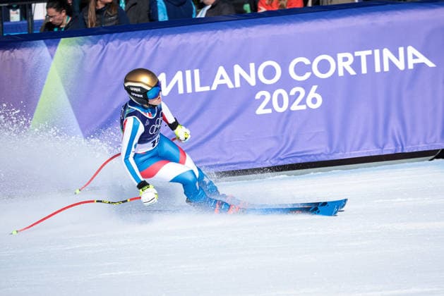Romane Miradoli (FRA) during the Olympic Winter games, Winterspiele,Spiele, Summer games Milano-Cortina 2026, Alpine Skiing Women s Downhill on February 08, 2026 at Tofane Alpine Skiing Centre in Cortina d Ampezzo, Italy  Copyright: xLucianoxMariaxBisi IPAxSportx xipa-agency.netx xx IPA_71123175 IPA_Agency_IPA71123175