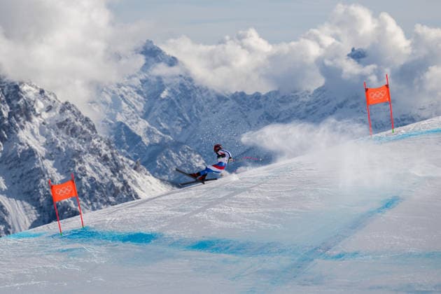 260208 Camille Cerutti of France competes in women s alpine skiing downhill during day 2 of the 2026 Winter Olympics on February 8, 2026 in Cortina. Photo: Joel Marklund BILDBYRAN kod JM JM0784 bbeng alpint alpine skiing Olympic Games, Olympische Spiele, Olympia, OS olympics winter olympics os ol olympiska spel vinter-os olympiske leker milano cortina 2026 milan cortina 2026 milano cortina 2026 olympic games milano cortina 2026 winter olympic games milano cortina-os milano cortina-ol vinter-ol störtlopp downhill dam *** 260208 Camille Cerutti of France competes in women s alpine skiing downhill during day 2 of the 2026 Winter Olympics on February 8, 2026 in Cortina Photo Joel Marklund BILDBYRAN kod JM JM0784 bbeng alpine alpine skiing olympic games olympics winter olympics os ol olympiska spel vinter os olympiske leker milano cortina 2026 milan cortina 2026 milano cortina 2026 olympic games milano cortina 2026 winter olympic games milano cortina os milano cortina ol vinter ol störtlopp downhill dam  Copyright: JOELxMARKLUND BB260208JM044
