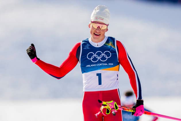 Winter Olympics in Milan Cortina 2026 Val di Fiemme, Italy 20260208. Johannes Hosflot Klaebo from Norway cheers during the men s cross-country 20 km Skiathlon at Lago di Tesero during the Winter Olympics in Milano Cortina 2026. Photo: Lise Aserud NTB Val di Fiemme Italy EDITORIAL USE ONLY. RESTRICTED USE FOR BETTING COMPANIES Ref:_SPOnI3ai5_mtPc.jpg *** Winter Olympics in Milan Cortina 2026 Val di Fiemme, Italy 20260208 Johannes Hosflot Klaebo from Norway cheers during the men s cross country 20 km Skiathlon at Lago di Tesero during the Winter Olympics in Milano Cortina 2026 Photo Lise Aserud NTB Val di Fiemme Italy EDITORIAL USE ONLY RESTRICTED USE FOR BETTING COMPANIES  Copyright: xLisexAserudx xNTBx