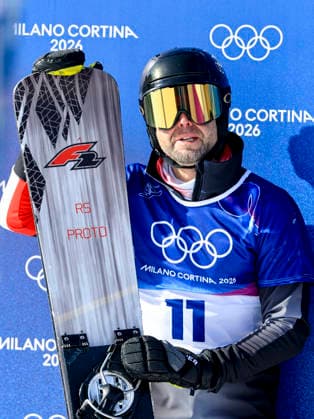 OLYMPICS - Winter Olympic Games, Olympische Spiele, Olympia, OS Milano Cortina 2026 LIVIGNO,ITALY,08.FEB.26 - OLYMPICS, SNOWBOARD - Winter Olympic Games Milano Cortina 2026, Parallel Giant Slalom, final, women, men. Image shows Andreas Prommegger (AUT).  GEPAxpictures xWolfgangxGrebien