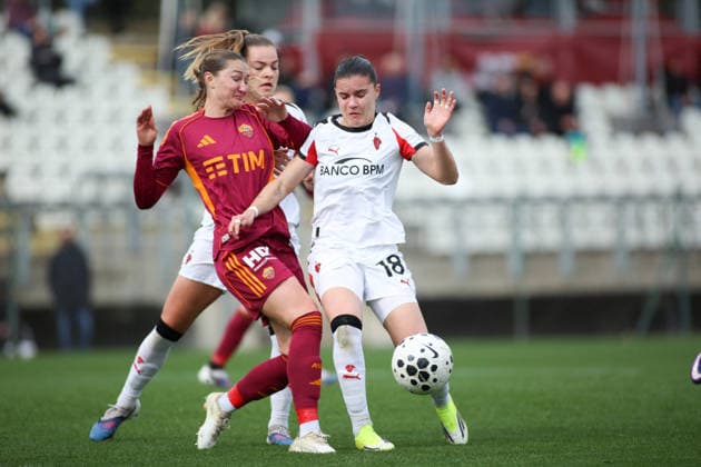 CALCIO - Serie A Femminile - AS Roma vs AC Milan Monica Renzotti of A.C. Milan Femminile the Serie A Women Athora 13th day between A.S. Roma Femminile vs A.C. Milan S.P.A. , 08 February 2026 at the Tre Fontane Stadium, Roma Italy. Rome Italy  Copyright: xIPAxSport ABACAx