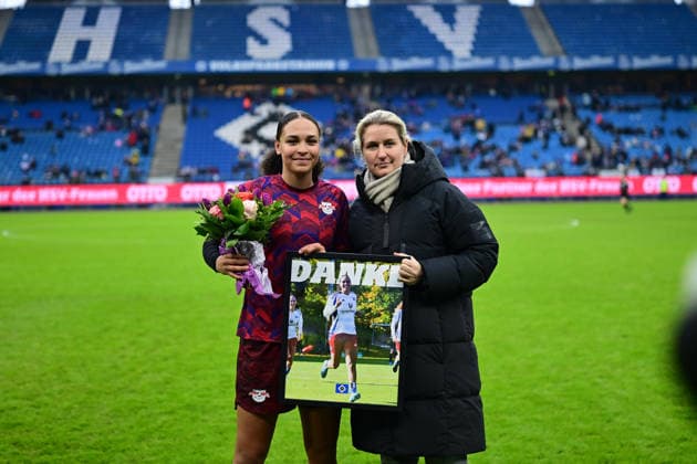 Fußball I Frauen I Saison 2025-2026 I Bundesliga I 17. Spieltag I Hamburger SV - RB Leipzig I 08.02.2026 Lisa Baum (11, RB Leipzig) Hamburg Volkspark, Volksparkstadion, Stadion, Volkspark-Stadion Hamburg Deutschland Copyright: xLobeca FelixxSchlikisx