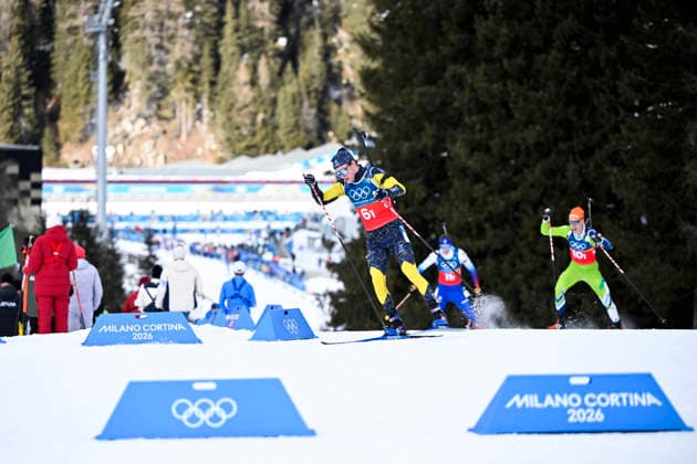 ANTERSELVA, ITALIEN 20260208 Sveriges Sebastian Samuelsson under mixedstafetten 4x6 km i skidskytte under vinter-OS i Anterselva, Italien. ANTERSELVA ITALIEN x10050x *** ANTERSELVA, ITALY 20260208 Swedens Sebastian Samuelsson during the mixed 4x6 km biathlon relay at the Winter Olympics in Anterselva, Italy ANTERSELVA ITALY x10050x  Copyright: xPontusxLundahl TTx OS 2026 SKIDSKYTTE