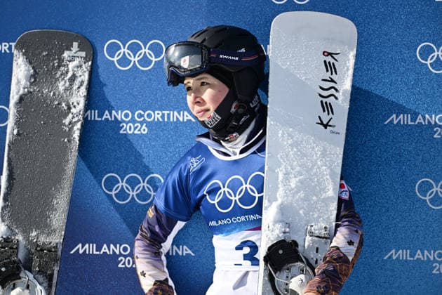 Tsubaki Miki (JPN), FEBRUARY 8, 2026 - Snowboarding : Women s Parallel Giant Slalom Quarter-final during the Milano Cortina 2026 Olympic Winter games, Winterspiele,Spiele, Summer games at Livigno Snow Park in Livigno, Italy.  aflo_318940253
