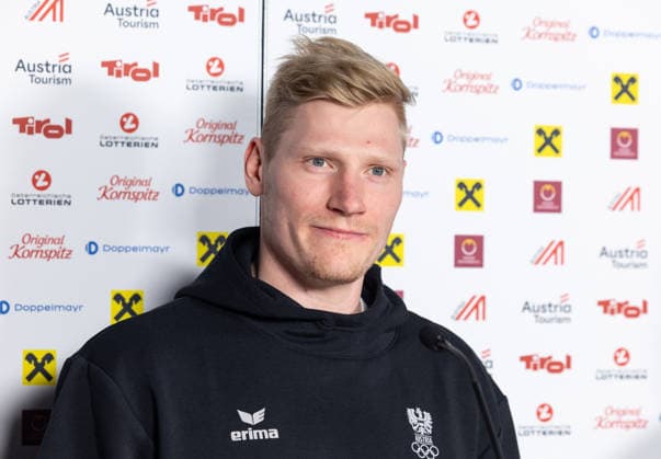 OLYMPICS - Winter Olympic Games, Olympische Spiele, Olympia, OS Milano Cortina 2026 BORMIO,ITALY,08.FEB.26 - OLYMPICS, ALPINE SKIING - Winter Olympic Games Milano Cortina 2026, press conference, PK, Pressekonferenz Ski Austria. Image shows Stefan Babinsky (AUT).  GEPAxpictures xHaraldxSteiner