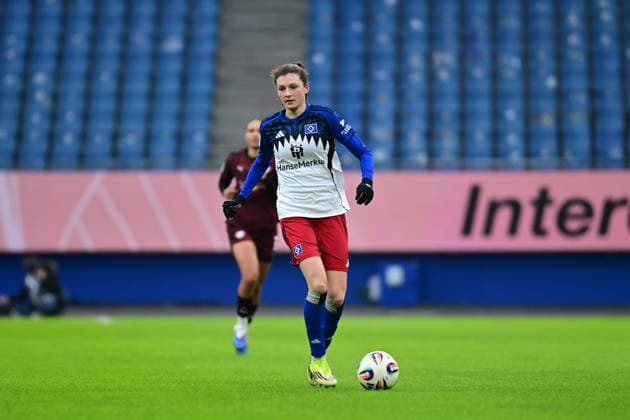Fußball I Frauen I Saison 2025-2026 I Bundesliga I 17. Spieltag I Hamburger SV - RB Leipzig I 08.02.2026 Lotta Wrede (32, Hamburger SV) Hamburg Volkspark, Volksparkstadion, Stadion, Volkspark-Stadion Hamburg Deutschland Copyright: xLobeca FelixxSchlikisx