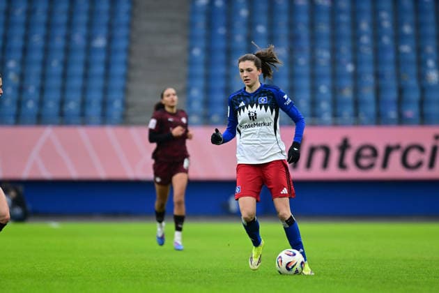 Fußball I Frauen I Saison 2025-2026 I Bundesliga I 17. Spieltag I Hamburger SV - RB Leipzig I 08.02.2026 Lotta Wrede (32, Hamburger SV) Hamburg Volkspark, Volksparkstadion, Stadion, Volkspark-Stadion Hamburg Deutschland Copyright: xLobeca FelixxSchlikisx