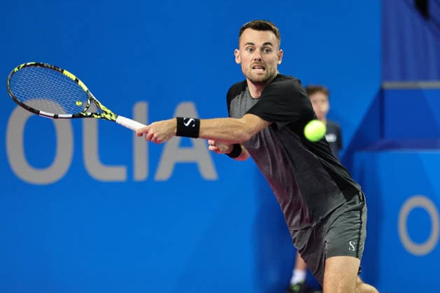 TENNIS : Finale Open Occitanie ATP, Tennis Herren 250 - 08 02 2026 Theo ARRIBAGE (FRA) lors de la finale doubles du tournoi Open Occitanie ATP 250 a la Sud de France Arena de Montpellier, le 8 fevrier 2026. MontpellierFrance  Copyright: xValentinaxClaretx