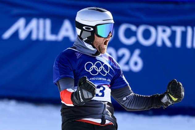 OLYMPICS - Winter Olympic Games, Olympische Spiele, Olympia, OS Milano Cortina 2026 LIVIGNO,ITALY,08.FEB.26 - OLYMPICS, SNOWBOARD - Winter Olympic Games Milano Cortina 2026, Parallel Giant Slalom, final, women, men. Image shows Benjamin Karl (AUT).  GEPAxpictures xWolfgangxGrebien