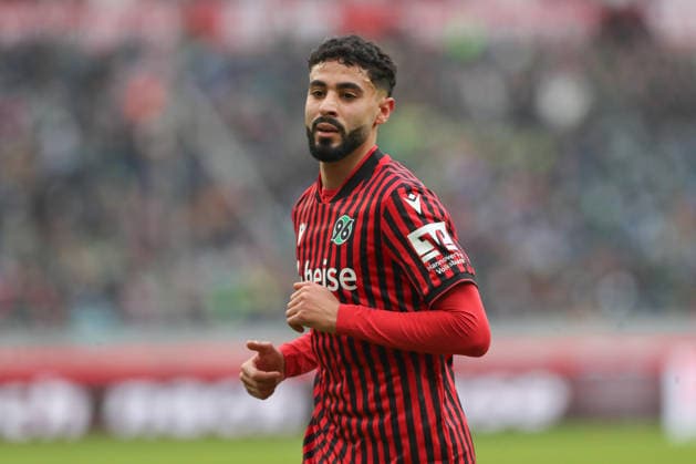 08.02.2026, xtgx, Fussball 2. Bundesliga, Hannover 96 - Holstein Kiel emspor, v.l. Elias Saad (Hannover, 24) Portrait, Portraet, Einzelbild (DFL DFB REGULATIONS PROHIBIT ANY USE OF PHOTOGRAPHS as IMAGE SEQUENCES and or QUASI-VIDEO) Hannover