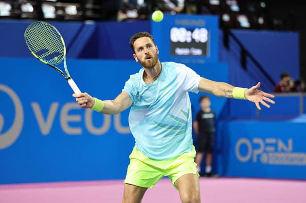 TENNIS : Finale Open Occitanie ATP, Tennis Herren 250 - 08 02 2026 Albano OLIVETTI (FRA) lors de la finale doubles du tournoi Open Occitanie ATP 250 a la Sud de France Arena de Montpellier, le 8 fevrier 2026. MontpellierFrance  Copyright: xValentinaxClaretx