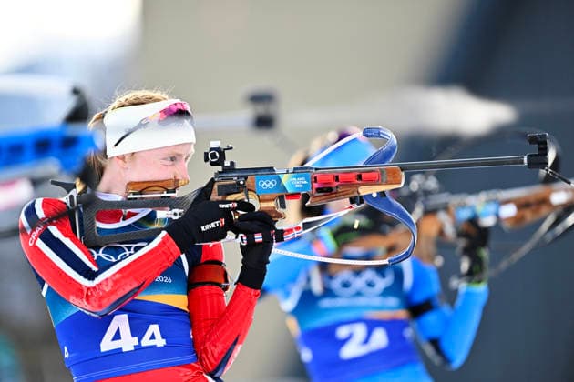ANTERSELVA, ITALY 20260208 Norway s Maren Kirkeeide during the mixed relay 4x6 km in biathlon during the Winter Olympics in Anterselva, Italy. *** The image is included in the SPORTS PACKAGE. For others PAYMENT IMAGE *** ANTERSELVA ITALY x10050x *** ANTERSELVA, ITALY 20260208 Norways Maren Kirkeeide during the mixed relay 4x6 km in biathlon during the Winter Olympics in Anterselva, Italy The image is included in the SPORTS PACKAGE For others PAYMENT IMAGE ANTERSELVA ITALY x10050x  Copyright: xPontusxLundahl TTx 2026 OLYMPICS BIKASTING