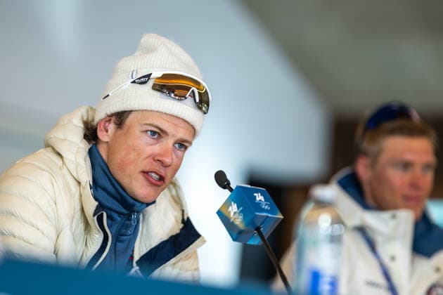 260208 Johannes Hosflot Klaebo and Martin Lowstrom Nyenget of Norway at a press conference, PK, Pressekonferenz after the men s 20 km cross-country skiing skiathlon during day 2 of the 2026 Winter Olympics during day 2 of the 2026 Winter Olympics on February 8, 2026 in Val di Fiemme. Photo: Maxim ThorÃ BILDBYRAN kod MT MT0964 skidor cross-country skiing langrenn Olympic Games, Olympische Spiele, Olympia, OS olympics winter olympics os ol olympiska spel vinter-os olympiske leker milano cortina 2026 milan cortina 2026 milano cortina 2026 olympic games milano cortina 2026 winter olympic games milano cortina-os milano cortina-ol vinter-ol 2 bbeng herr skiathlon norge *** 260208 Johannes Hosflot Klaebo and Martin Lowstrom Nyenget of Norway at a press conference after the men s 20 km cross country skiing skiathlon during day 2 of the 2026 Winter Olympics during day 2 of the 2026 Winter Olympics on February 8, 2026 in Val di Fiemme Photo Maxim ThorÃ BILDBYRAN kod MT MT0964 skidor cross country skiing langrenn olympic games olympics winter olympics os ol olympiska spel vinter os olympiske leker milano cortina 2026 milan cortina 2026 milano cortina 2026 olympic games milano cortina 2026 winter olympic games milano cortina os milano cortina ol vinter ol 2 bbeng herr skiathlon norge  Copyright: MAXIMxTHORE BB260208MT087