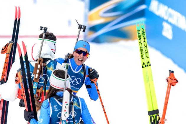 260208 Lisa Vittozzi of Italy celebrates after competing in biathlon mixed relay during day 2 of the 2026 Winter Olympics on February 8, 2026 in Anterselva. Photo: Mathias Bergeld BILDBYRAN kod MB MB1316 skidskytte biathlon skiskyting Olympic Games, Olympische Spiele, Olympia, OS olympics winter olympics os ol olympiska spel vinter-os olympiske leker milano cortina 2026 milan cortina 2026 milano cortina 2026 olympic games milano cortina 2026 winter olympic games milano cortina-os milano cortina-ol vinter-ol 2 bbeng mixed relay stafett mixedstafett italien jubel *** 260208 Lisa Vittozzi of Italy celebrates after competing in biathlon mixed relay during day 2 of the 2026 Winter Olympics on February 8, 2026 in Anterselva Photo Mathias Bergeld BILDBYRAN code MB MB1316 biathlon biathlon biathlon olympic games olympics olympics winter olympics os ol olympic games winter os olympic games milano cortina 2026 milan cortina 2026 milano cortina 2026 olympic games milano cortina 2026 winter olympic games milano cortina os milano cortina ol winter ol 2 bbeng mixed relay relay mixed relay italy cheers  Copyright: MATHIASxBERGELD BB260208MB047