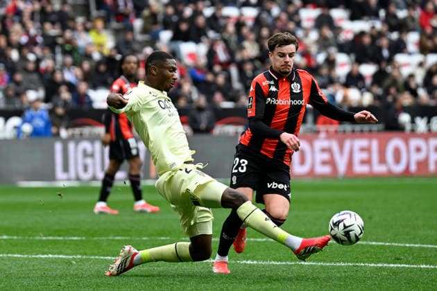 FOOTBALL : OGC Nice VS AS Monaco - Ligue 1 McDonald s - 08 02 2026 Aladji Bamba (ASM) - Ligue 1 McDonald smatch between OGC Nice and AS Monaco on February 8, 2026 at the Allianz Riviera Stadium in Nice. NiceFrance  Copyright: xWilliamxCannarellax