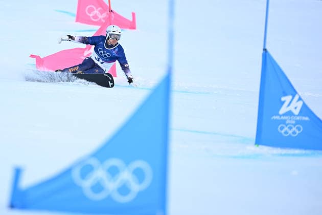 Masaki Shiba (JPN), FEBRUARY 8, 2026 - Snowboarding : Men s Parallel Giant Slalom Qualification during the Milano Cortina 2026 Olympic Winter games, Winterspiele,Spiele, Summer games at Livigno Snow Park in Livigno, Italy.  aflo_318944835