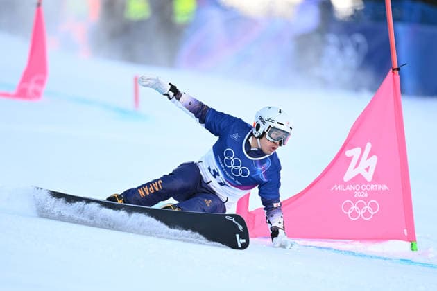 Masaki Shiba (JPN), FEBRUARY 8, 2026 - Snowboarding : Men s Parallel Giant Slalom Qualification during the Milano Cortina 2026 Olympic Winter games, Winterspiele,Spiele, Summer games at Livigno Snow Park in Livigno, Italy.  aflo_318944861