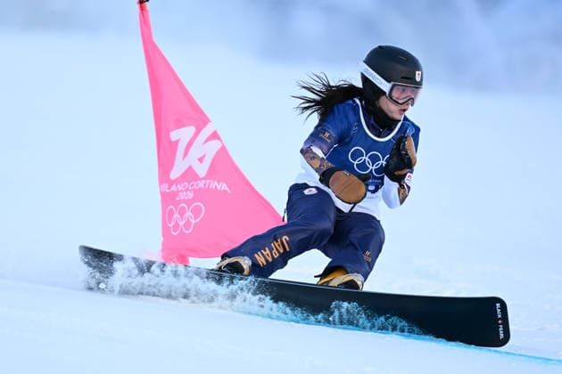 Tomoka Takeuchi (JPN), FEBRUARY 8, 2026 - Snowboarding : Women s Parallel Giant Slalom Qualification during the Milano Cortina 2026 Olympic Winter games, Winterspiele,Spiele, Summer games at Livigno Snow Park in Livigno, Italy.  aflo_318945057