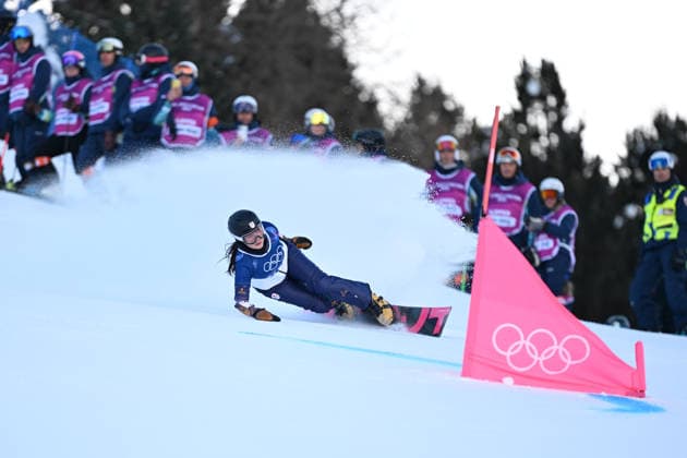Tomoka Takeuchi (JPN), FEBRUARY 8, 2026 - Snowboarding : Women s Parallel Giant Slalom Qualification during the Milano Cortina 2026 Olympic Winter games, Winterspiele,Spiele, Summer games at Livigno Snow Park in Livigno, Italy.  aflo_318945080